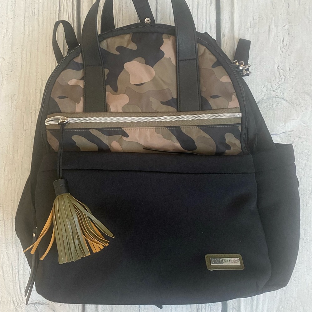 Skip hop camo diaper bag